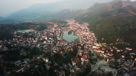 Wide-establishing-shot-of-Sapa-CBD-district-in-Vietnam