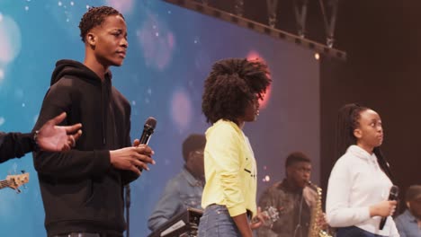 youth choir performance on stage