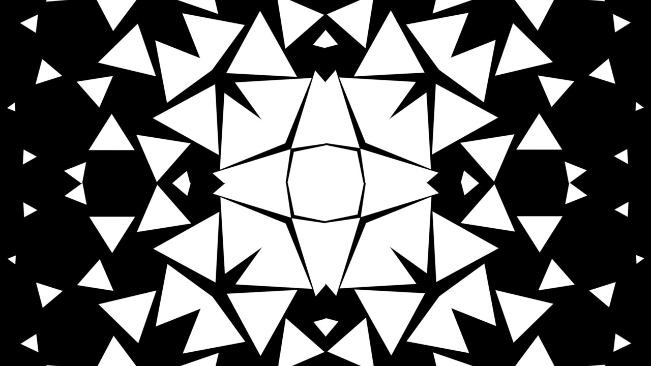 Motivo geometrico astratto che si espande dal centro