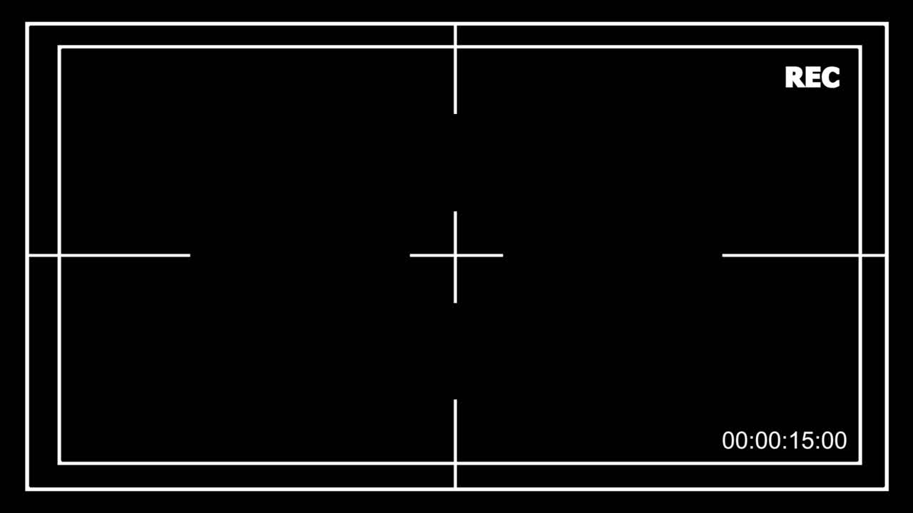 Camera Recording Viewfinder Interface Overlay with REC Indicator and Timecode