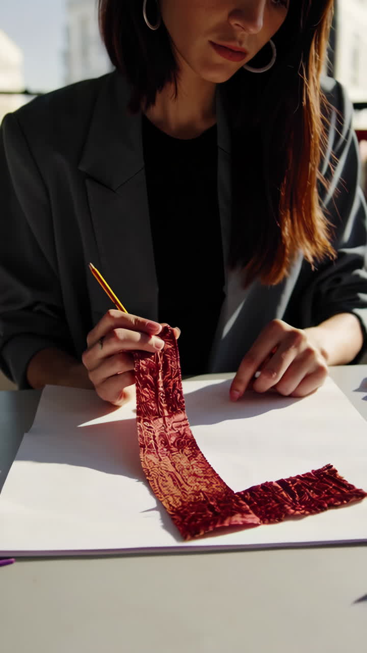 Fashion Designer at Work