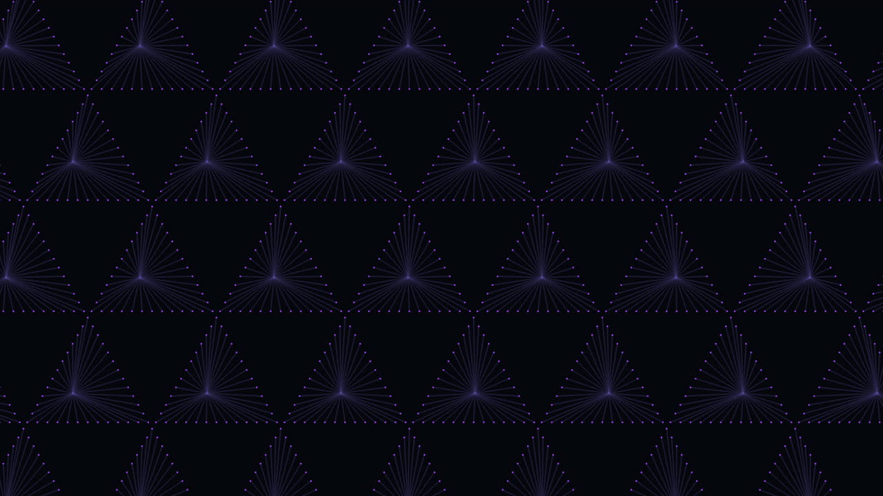неоновые треугольники геометрический узор с точками на темном градиенте