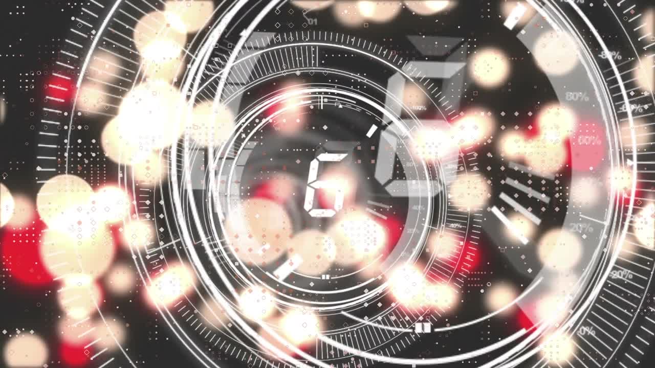 Animated global network and data interface video showcases digital connectivity