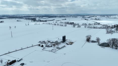 Rural-Area-of-American-in-Winter-Snow