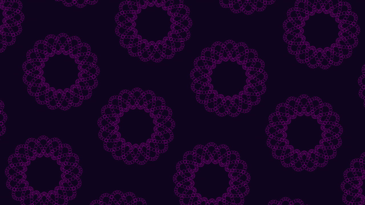 ilusión de arco iris y patrón de flores abstractas en degradado negro