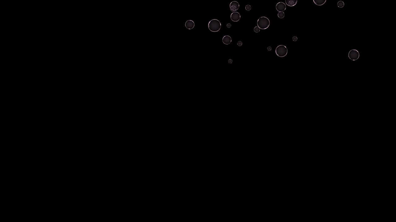 아름다운 물 커튼 공기 거품이 4k 3d 녹색 스크린 루프 애니메이션으로 상승합니다.