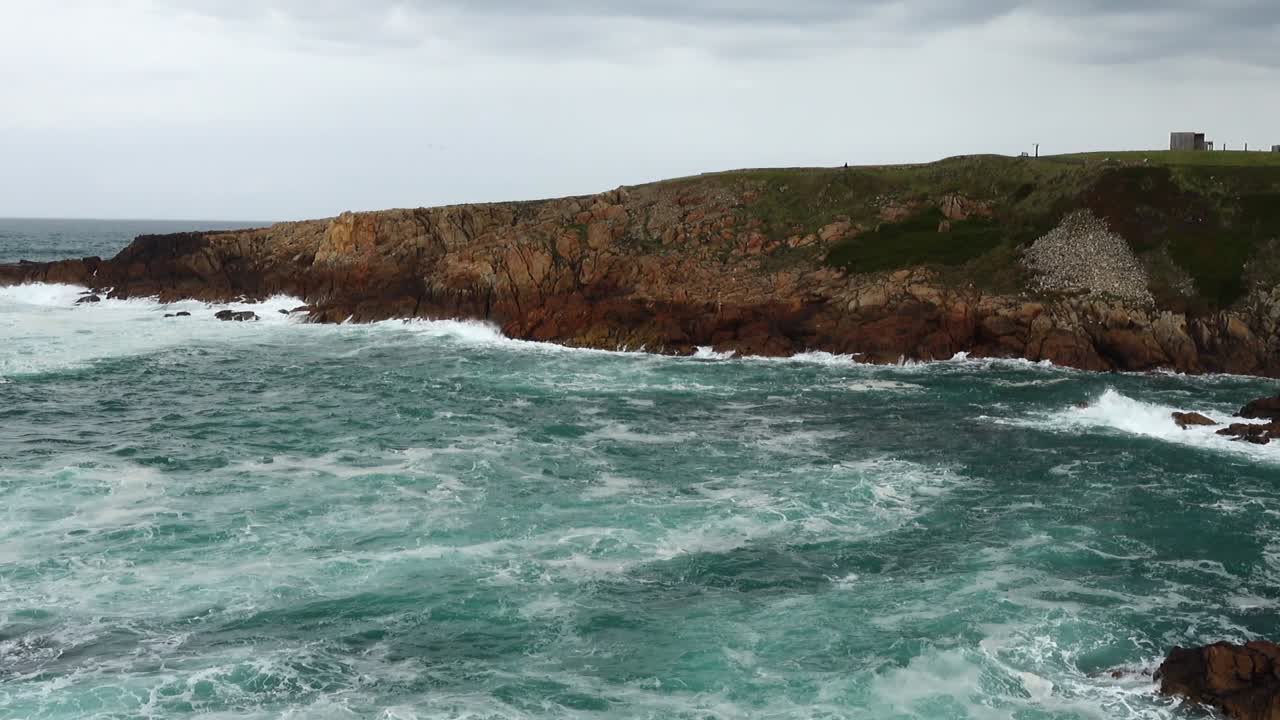 Rocce e oceano. La Coruña. Spagna. Oceano Atlantico