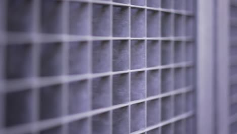 security gate metal surface, metallic squares and lines