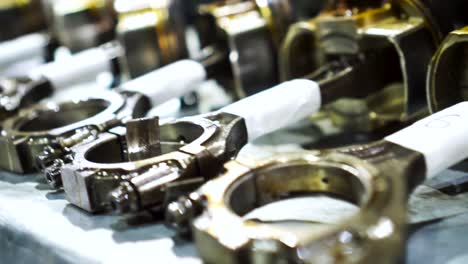engine components - pistons, connecting rods