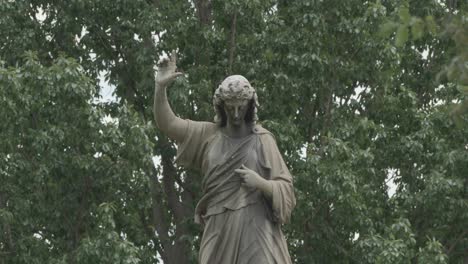 statue in woodland cemetery, philadelphia, pa