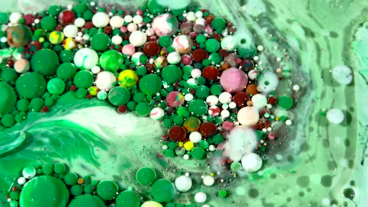 예술 잉크 페인트는 구에서 확산 폭발