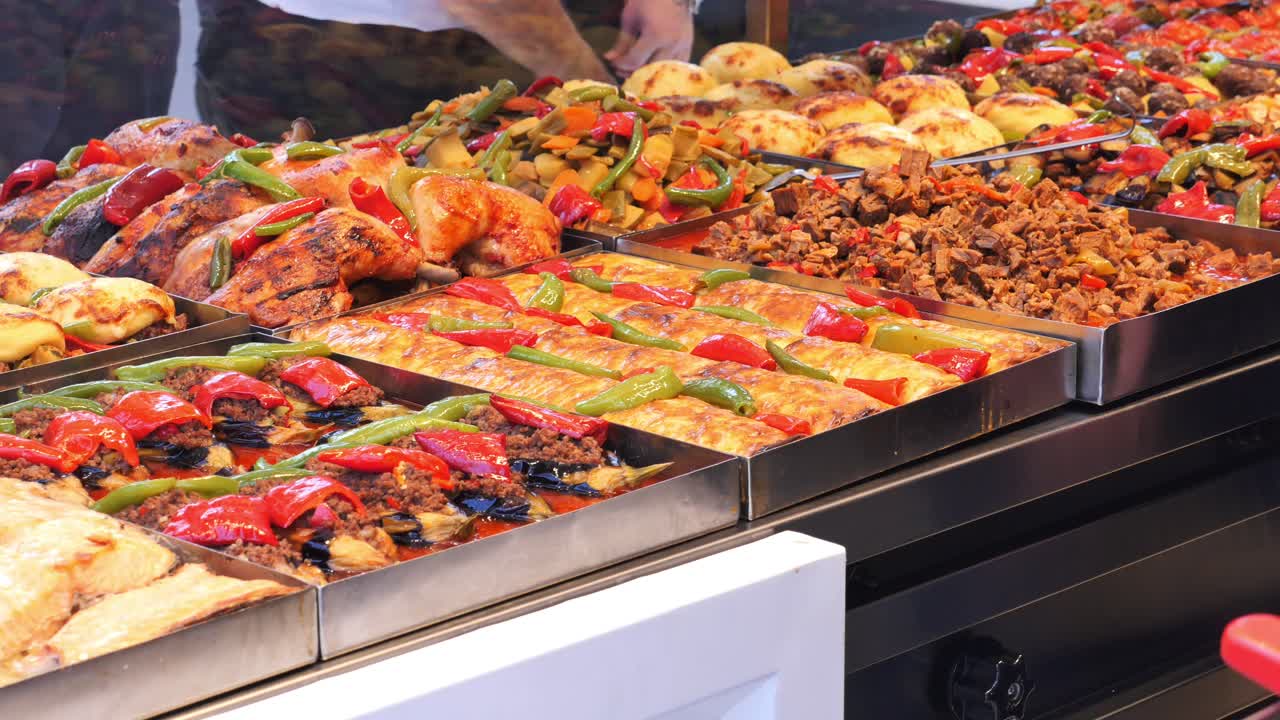 exhibición de comida callejera turca