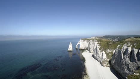 coastal cliffs of etretat, france