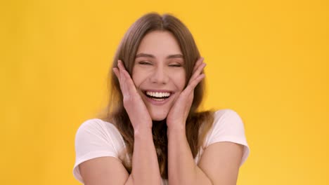 mujer feliz