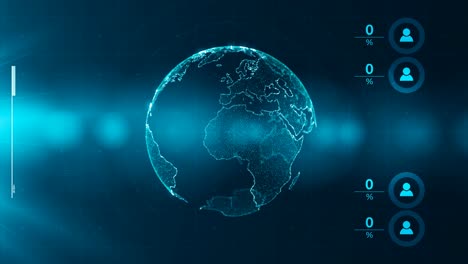 worldwide global business data infographics