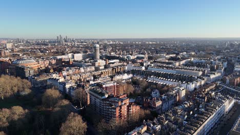 south kensington london uk aerial 4k footage
