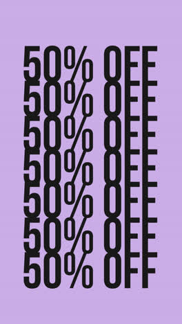 huge sale 50% off promotion poster