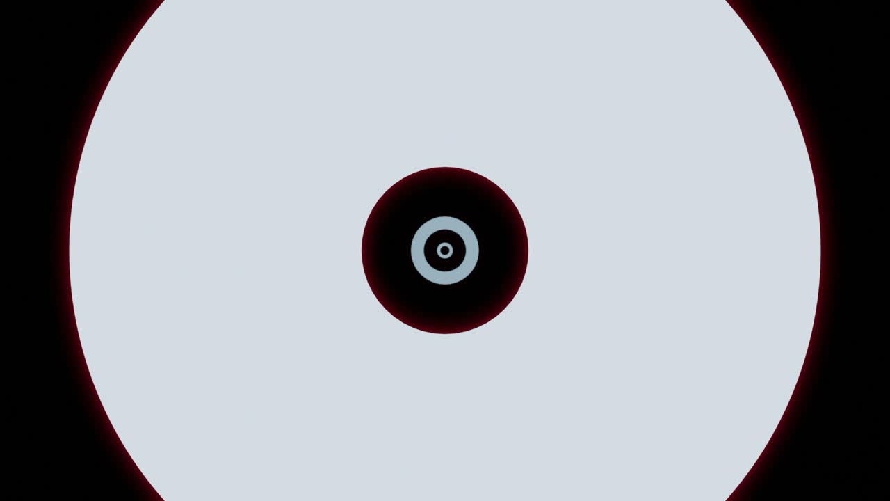 patrón de círculo abstracto con colores rojo, negro y blanco