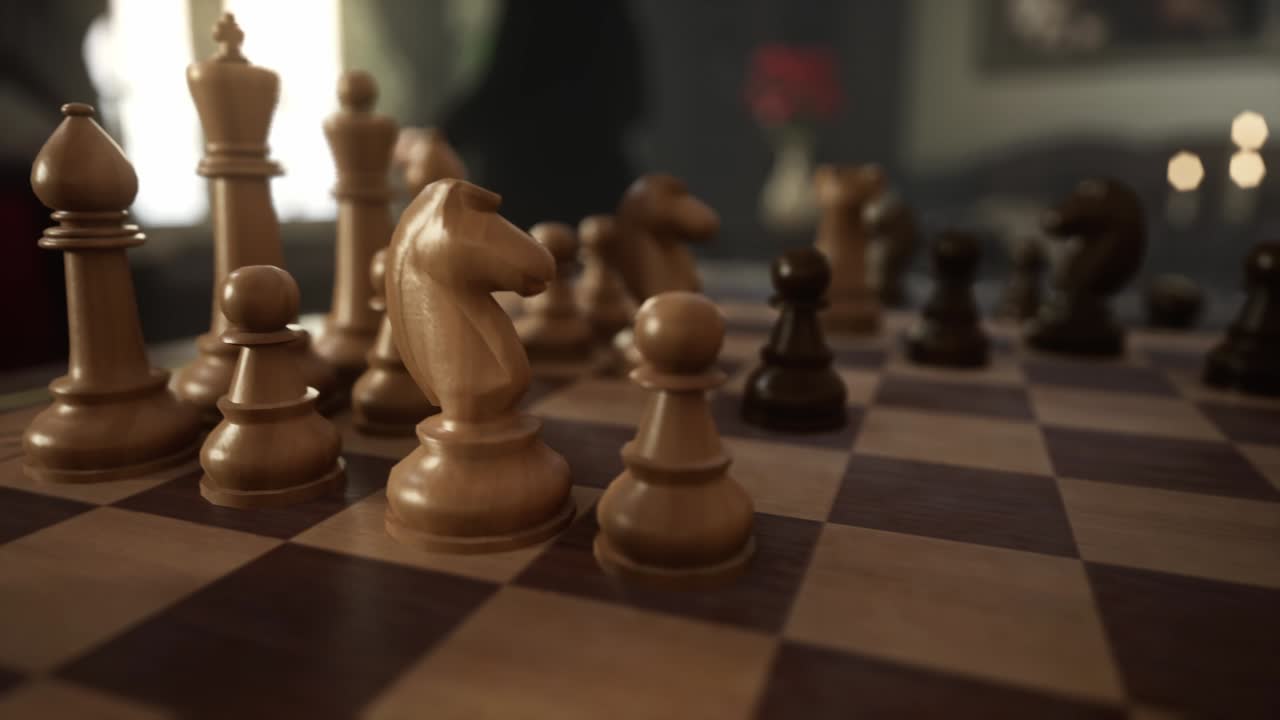 An Elderly Gentleman Contemplates a Chess Game