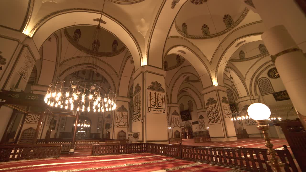 Interior of World's Most Beautiful Giant Historic Great Mosque