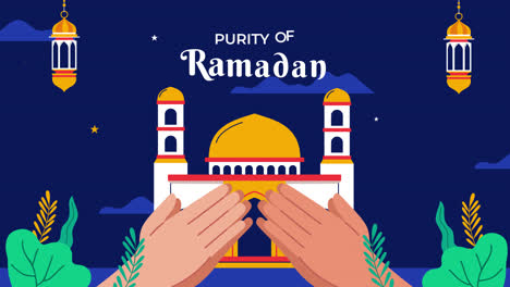 ramadan prayer illustration