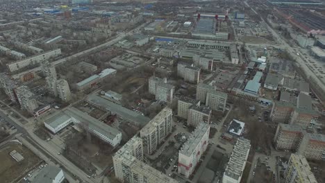 Aerial View of a Russian City