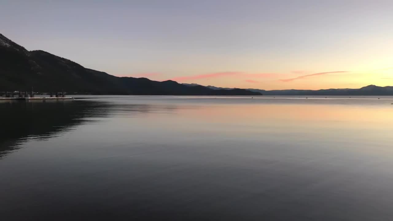 인클라인 빌리지, 레이크 타호의 아름다운 호수 일몰