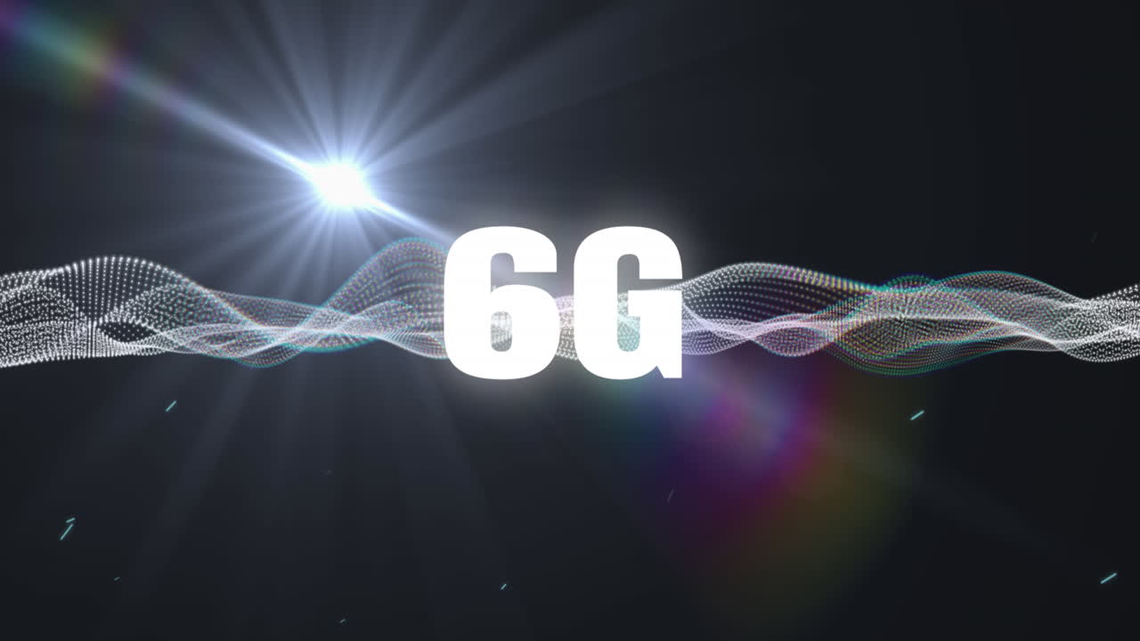 Animazione di testo 6G ed elaborazione dati informatica
