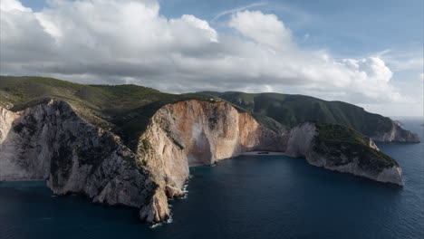 navagio beach, zakynthos, greece - aerial view