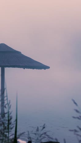 misty beach umbrella