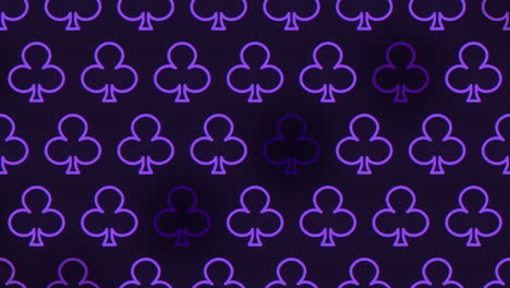 Baraja-De-Cartas-De-Color-Púrpura-Sobre-Fondo-Negro-Un-Patrón-Impresionante