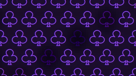 deck of purple playing cards on black background a stunning pattern