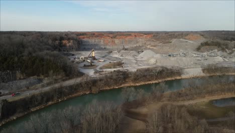 4k rock quarry flyover in clarksville tennessee