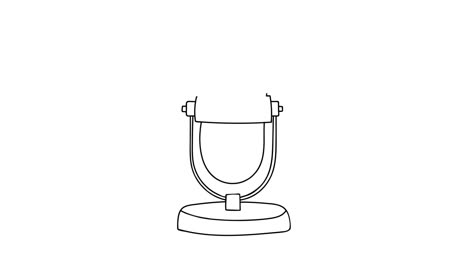 doodle animation of microphone icon. drawing video of doodle microphone  illustration. microphone  doodle video on white background