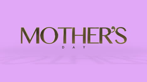 elegant mothers day greeting on glossy purple backdrop