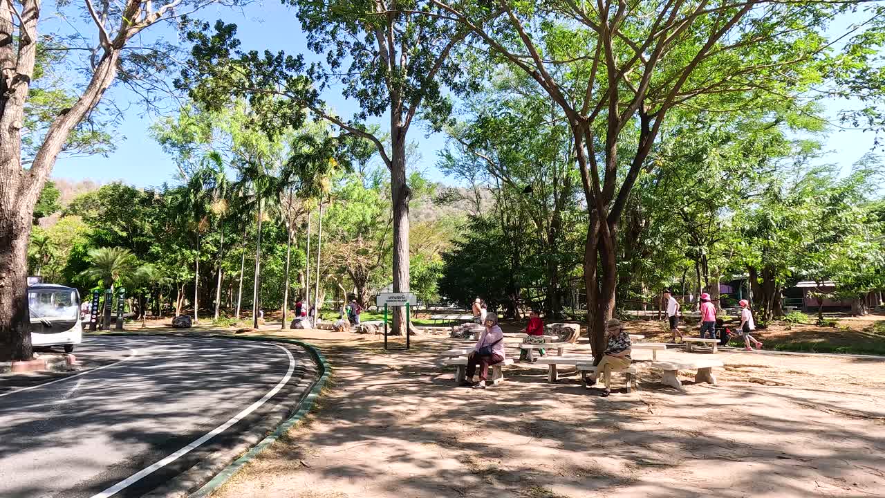 personas que exploran los caminos del zoológico y el entorno natural