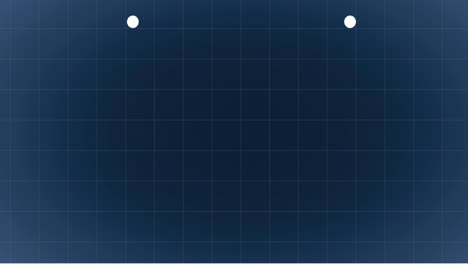 animation of mathematical equations over telescope icon on grid network against blue background