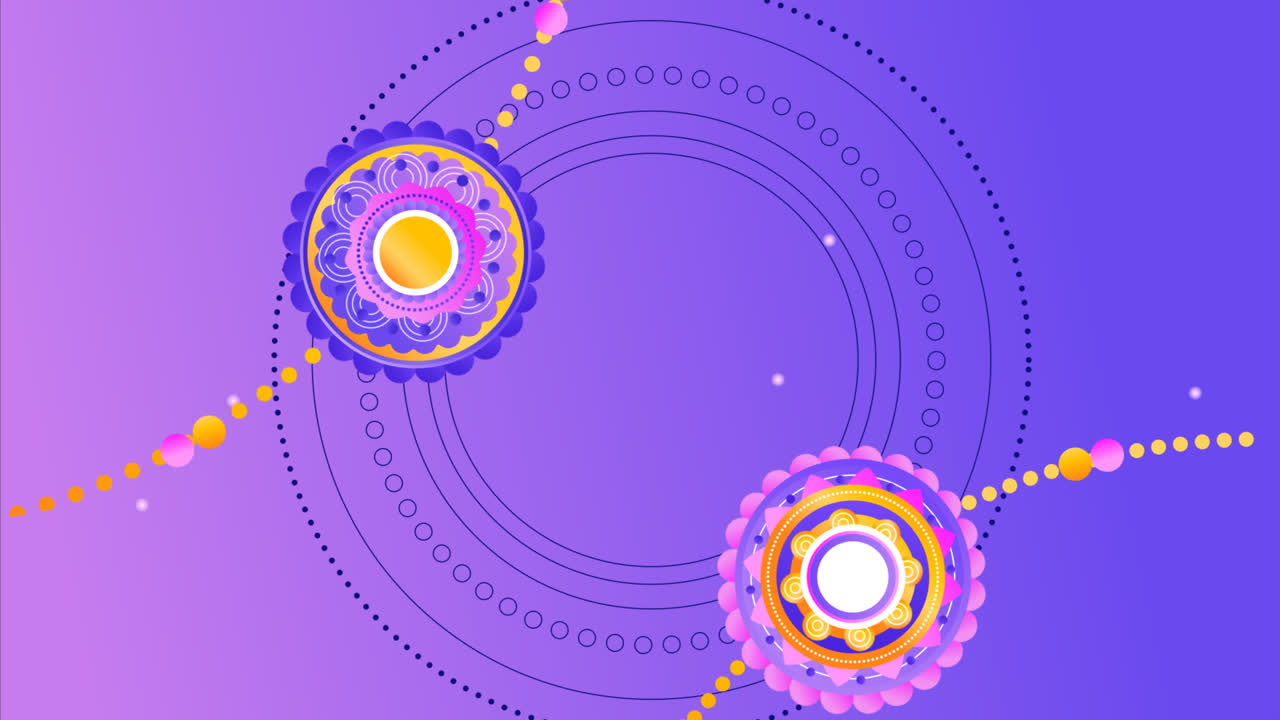 그라디언트 라크샤 반단 배경의 모션 그래픽