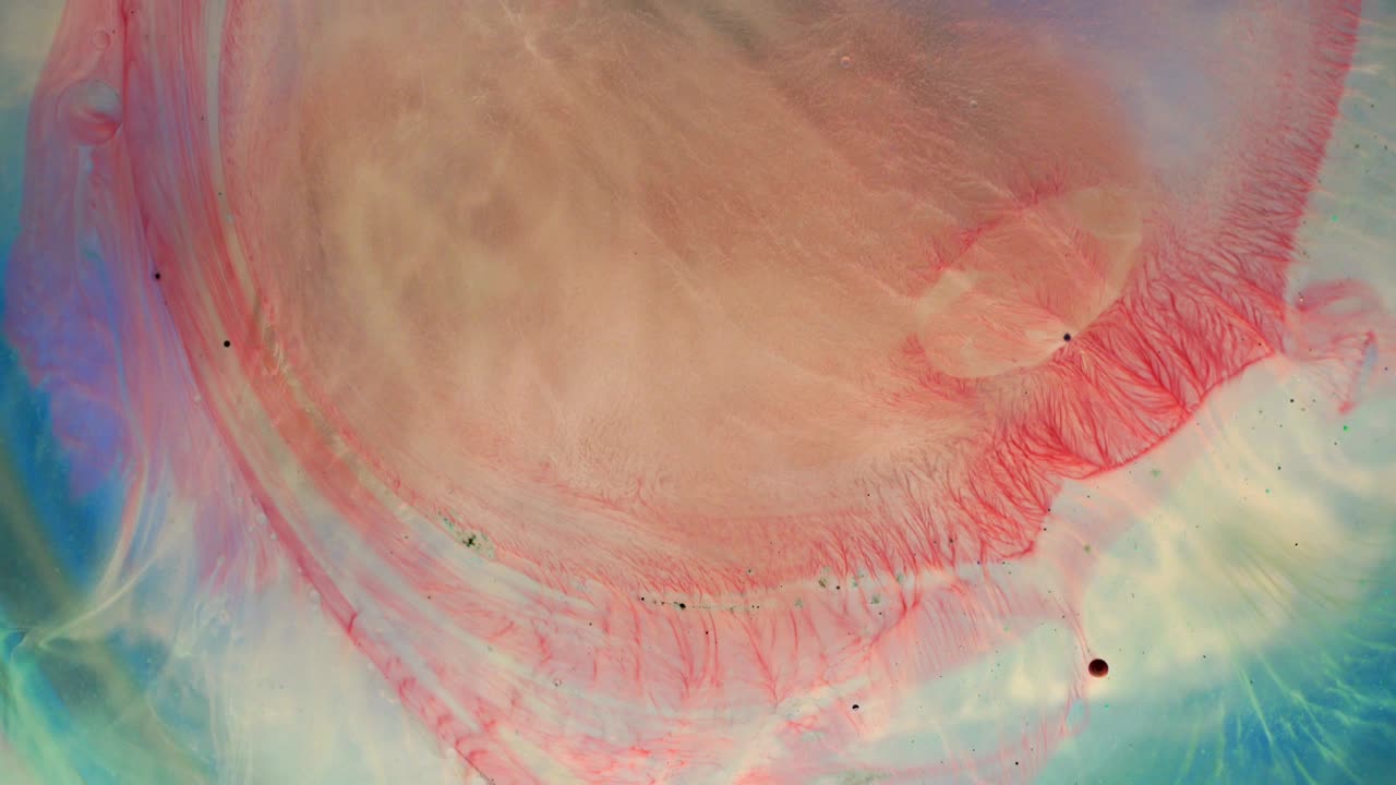 4k 추상 액체 기름 거품 배경