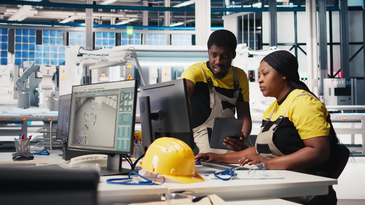 Vertical Video Engineers team reviewing guidelines to diagnose malfunctioning systems