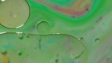 abstract green oil and water marble texture