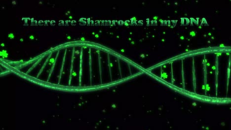 There-are-shamrocks-in-my-DNA---as-green-DNA-strands-form-and-shamrocks-float-in-space,-this-message-is-displayed