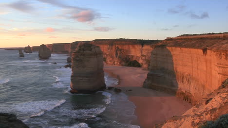 the twelve apostles rock formation stands out on the coast of australia