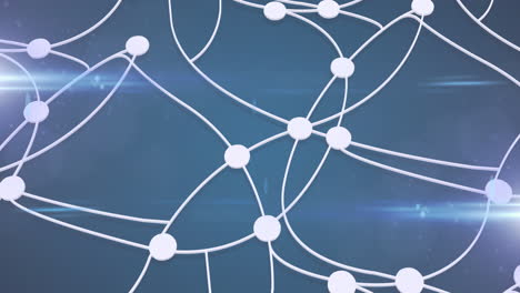 animation of glowing network of white dots and lines