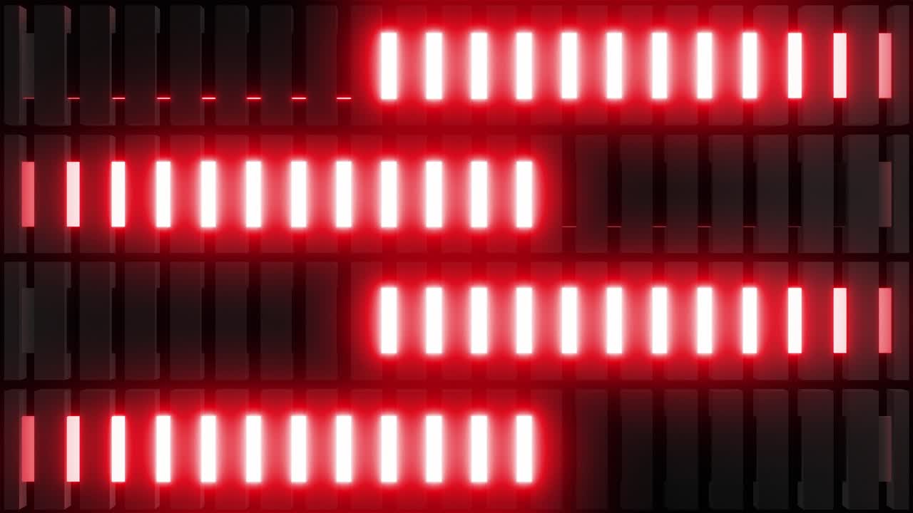 Red Neon Lights Pattern