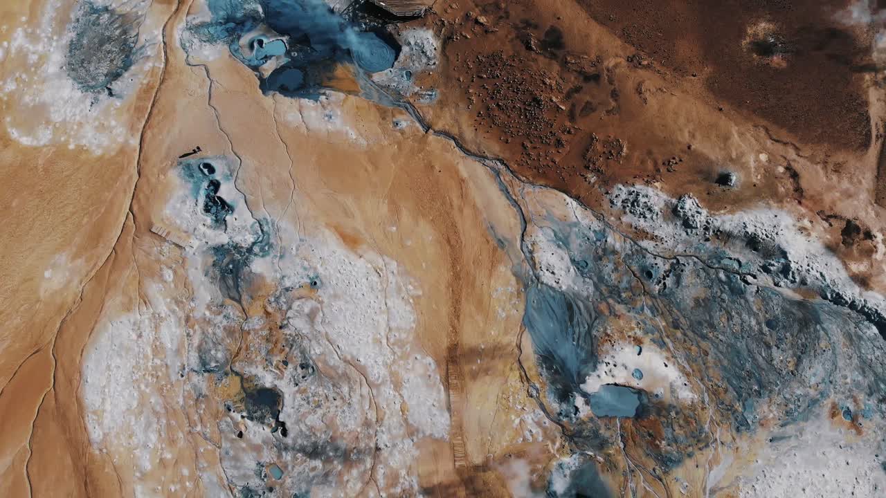 esta área geotérmica hverir en islandia es tan única y hermosa