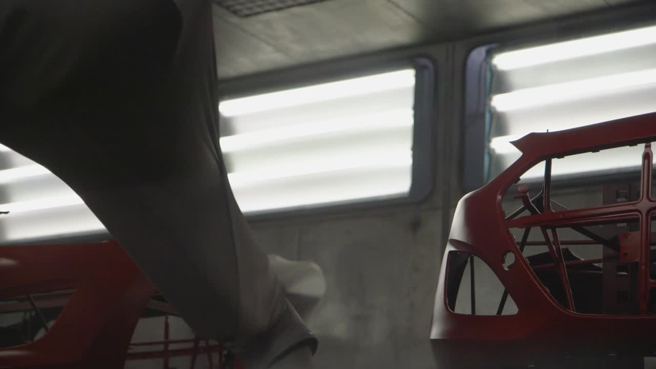 자동차 산업에서 자동화 된 기계 제조 및 자동차 차체 페인팅을 가진 자동차 공장 생산 라인