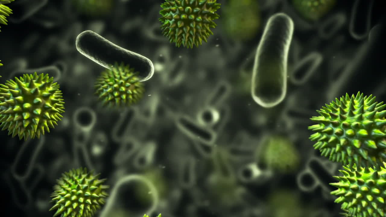 Green viruses floating