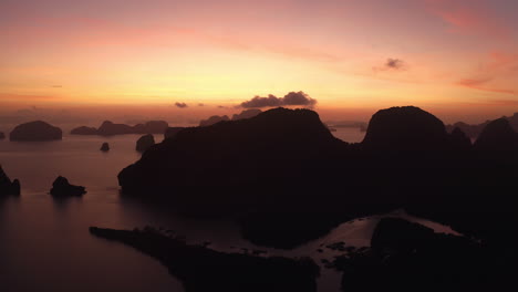 sunrise over tropical islands