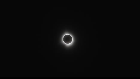 el eclipse solar total de 2024, filmado en 4k